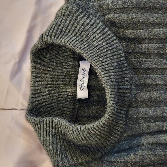 Madewell mockneck cropped ribbed wool sweater - Picture 9 of 9